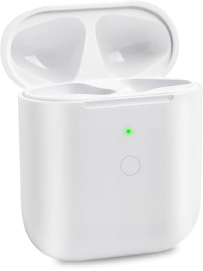 Chillyfar Compatible with Air Pods 1 2 Gen Charging Case Replacement Only for Air Pod 1st 2rd Charger Cases with Bluetooth Sync Pairing Button, Support Wired & Wireless - No Earbuds