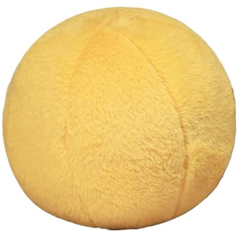 KUKUShining Ball Plüsch Kissen, Weiches Kugelförmiges Wurfkissen Rundes Dekokissen Ballkissen Plüschtier Zierkissen Für Sofa Couch Auto Oder Bett(Yellow)