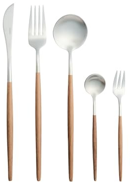 Set di posate da 30 pezzi per ogni occasione in Acciaio inossidabile Argento