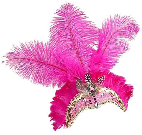 Générique Showgirl huvudtillbehör för flickor | Fascinator pannband för showgirl, vintage retro design huvudbonad, för festliga tillfällen, festival karneval, möte, bröllop, maskerad