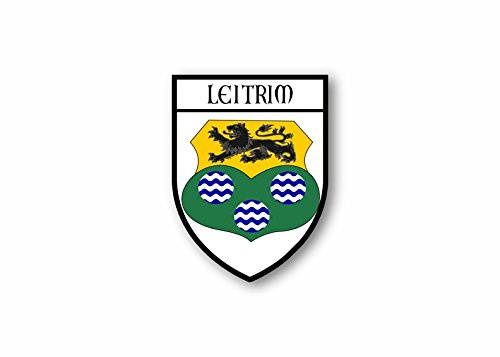 Sticker county shield car vinyl souvenir decal flag caravan crest leitrim