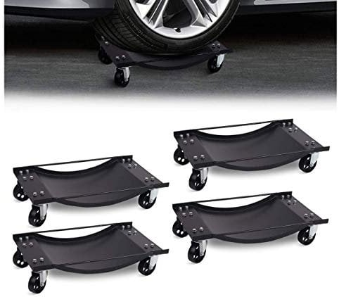 NEW WNB® Car Wheel Dollies Car Skates Dolly Van Positioning Garage Jack New 4 pcs 450KG Each