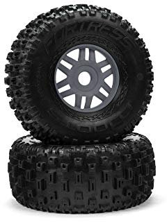 1/8 DBoots Fortress Vorne/Hinten 2.4/3.3 vormontierte Reifen, 17mm Hex, Gunmetal (2)