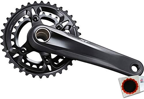 SHIMANO Kurbelgarnitur DEORE XT 180mm Hollowtech 2 o. Innenlager HR 12f. schwarz