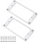 Create idea 2 Stück Silber Humbucker Pickup Befestigungsringe mit Schrauben Beschlägen 92x45,5x2mm Flacher Metall Pickup Abdeckrahmen für Ersatzteile für E-Gitarren