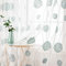MIULEE Vorhänge mit Florales Stickerei, Gardinen Weiß mit Blau Muste für Wohnzimmer, Schlafzimmer Vorhang Transparent mit Ösen, 2er Set Voile Blumen Durchsichtig Vorhänge, Jeder H 215 X B 140cm