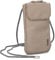 Zwei Handytasche zum Umhängen Mademoiselle.M MP30 Smartphone-Etui & Geldbörse 2-in-1, umlaufender Reißverschluss, längenverstellbarer Riemen, Mini-Handtasche 19 x 10 x 3 cm (Cappuccino)