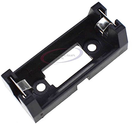 CR123A Battery Holder Box Clip Case with PCB Solder Mounting (1 section)