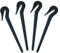 KINBOM 4 pièces Coupe Élastique, Band Cutter Elastic Hair Band Remover Coupe-Bandeau Élastique Pic de Poney Rubber Band Remover pour Tous les Types de Cheveux (Noir)