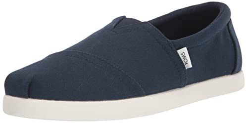 TOMS ALP FwdLoafer - Zapatos Planos para Hombre, Lona de algodón Reciclado Azul Marino, 41 EU