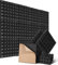 Lot de 12 Panneaux de Mousse Acoustique, Mousse Anti bruit Panneaux Acoustiques, ignifuges Autocollante, pour Podcasting, Studios d'enregistrement, Bureaux, Avec auto-adhésif, 30 x 30 x 5 cm
