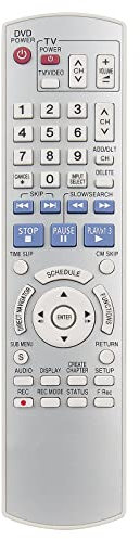 New EUR7659Y10 Remote Control Replace for Panasonic DVD Recorder DMRES15 DMRES15P DMRES15PC DMRES15S DMR-ES25 DMR-ES15 DMR-ES15P DMR-ES15PC DMR-ES15S DMR-ES25S DMRES25 DMRES25 DMR-ES46V DMR-ES46VS