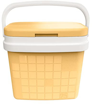COM-FORT HOUSE - Nevera Portátil con Asa Rígida - Porta Alimentos para Camping, Playa, Acampada - Nevera Color Pastel - Capacidad 25L