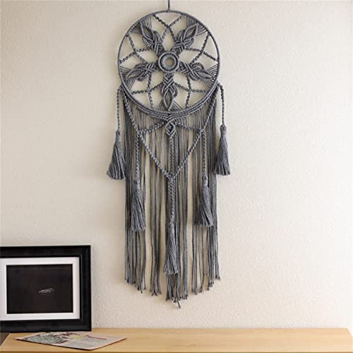 Martin Kench Mädchen Dreamcatcher, Traumfänger, Handgemachte Dream Catcher für Kinder Mädchen Zimmerdekoration und Kreatives Wandbehang Geschenk (Grau)