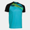 Joma Herren Elite X Tshirt, Türkis/Schwarz, XL