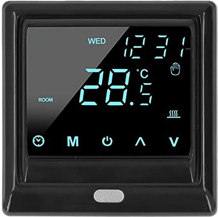 Contrôleur de Température Intelligent, Thermostat de Contrôle Précis, écran Tactile LCD AC85V-250V, Protection Antigel, Application, Télécommande sans Fil pour le Bureau