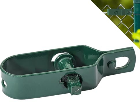 Fepro® Drahtspanner verzinkt, grün kunststoffbeschichtet, 100mm - 1 Stück, ideal für Maschendrahtzaun Spanndraht, Zaunspanner, Drahtzaun Spanner für Garten Spanndraht Wildzaun Forstzaun Weidezaun