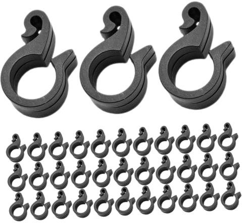 SEWOART 100piezas Clips De Riego De Abrazaderas Plásticas Para Manguera De Riego Ganchos Para Fijar Tuberías Jardines y Invernaderos Instalación Rápida Herramientas Solución Eficaz