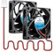 WINSINN Ventilador CC de 70 mm 24 V 7015 con rodamiento de bolas dual, refrigeración sin escobillas, 70 x 15 mm, 2 pines (paquete de 2 unidades)