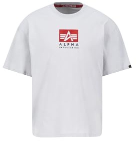 Alpha Industries Herren Satin Logo T T-Shirt (1er Pack)