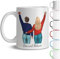 HEY DEAR® Personalisierte Tasse Mädelsabend mit Namen – BFF Geschenke für Beste Freundin – Geschenke für Frauen – Weiß