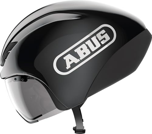 ABUS Casco contrarreloj GameChanger TT 1.1, casco aerodinámico para ciclismo deportivo, triatlón, contrarreloj y ciclismo en pista, para hombres y mujeres, talla L, negro