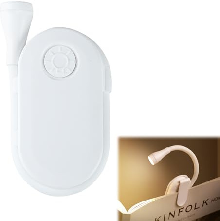 Leselampe Buch Klemme,LED Buchlampe,USB Wiederaufladbare Klemmlampe mit 3 Farbtemperatur Modi,360° Drehbar,Einstellbare Helligkeit,Buch Leselicht für Nachtlesen ins Bett,Geschenk für Buchliebhaber