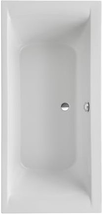 Schulte Rechteckbadewanne Onda 200x90 cm, aus hochwertigem Acryl in Weiß glänzend