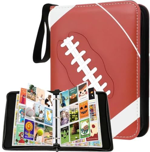 Sammelordner mit 900 Taschen für Fußballkarten, Rugby-Karten-Sammelalbum aus Kunstleder für MTG, Spielkarten, Sportkarten (Fußball)