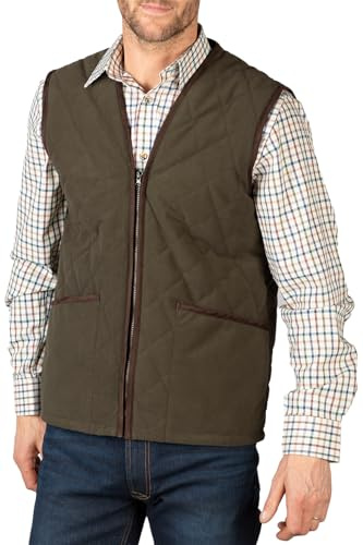 Rydale Mens Quilted Country Waistcoat Sleeveless Bodywarmer Vest Men Clothing