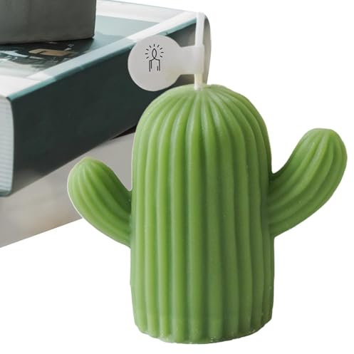 Velas perfumadas de cactus, velas con forma de cactus, velas decorativas de mesa, velas de cera de soja para mujeres, velas perfumadas de vacaciones, velas de cactus únicas, velas de cera de soja para