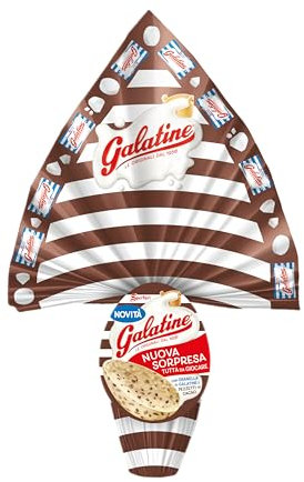 Galatine - Uovo al Cioccolato Bianco con Scaglie di Cioccolato Fondente, 230g