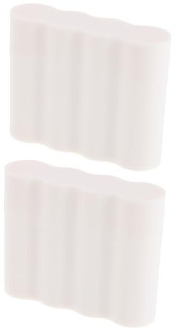 Homoyoyo 2er-box Batteriefach Beauty-lipgloss-tube Duftpads Aus Aluminiumfolie Elektrowerkzeuge Zugbeutel Für Zugbeutel Gefüllte Lipglosstube Feuerfeste Duftpads Hängender Weiß Tipi