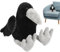 Crow, Plüschtier | Cuddly Black Crow, Raven Tier aus Plüsch, Schlafbegleiter aus weichem Plüsch für Mädchen und