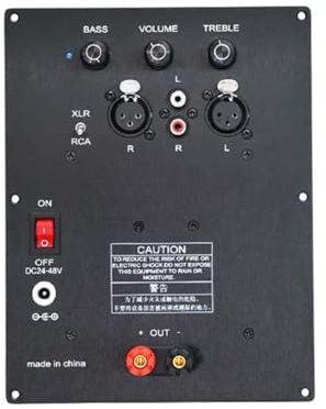 Suoumwa Carte Amplificatrice D'Enceinte Active TPA3255 2.0 Canaux, Amplificateur Numérique Haute Puissance et Haute Basse avec Amplification de 300W+300W