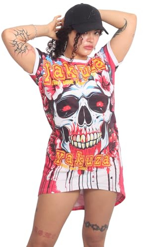 Yakuza Damen Death Bloom Urban T-Shirt Kleid