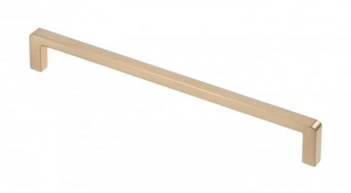 BRESKO 1-20 Stk Möbelgriffe Schrankgriffe Griffe Küchengriffe Stangengriffe Relinggriff Bügelgriff Schubladengriff Türgriff BAGIO (4, Champagner, Bohrabstand: 192 mm)