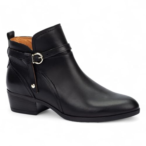Infinity Women’s Leather Ankle Bootie Zip Heel Biker Boots - Daroca