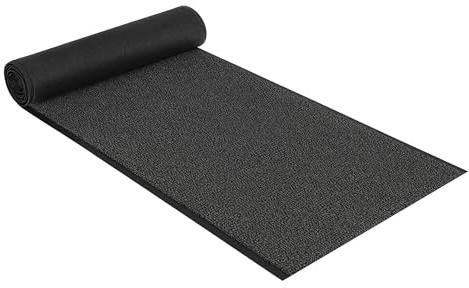 Internethandel Pfordt Schmutzfangmatte Anthrazit, 200x90 cm | Fußmatte, Schmutzfangläufer aus 100 % Polypropylen, gummierte Rückseite, zuschneidbar, für innen und überdachten Außenbereich