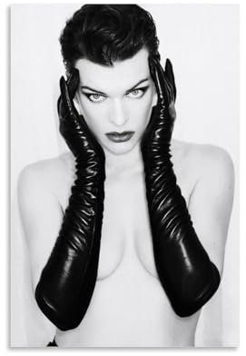 Milla Jovovich Atemberaubende und charmante Schönheiten-Poster, dekoratives Gemälde, Leinwand, Wandposter und Kunstdruck, moderne Familienschlafzimmer-Dekoration, Poster, 30 x 45 cm