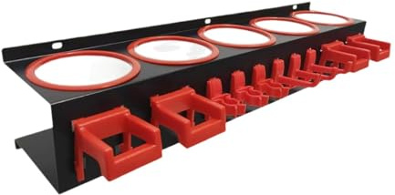 Pitycbo Soporte de Pared para Botellas de Spray, Expositor Colgante para Accesorios de Limpieza Y Cuidado del Coche, Organizador para Taller de Jardín Y Detal, 3 Ganchos Simples