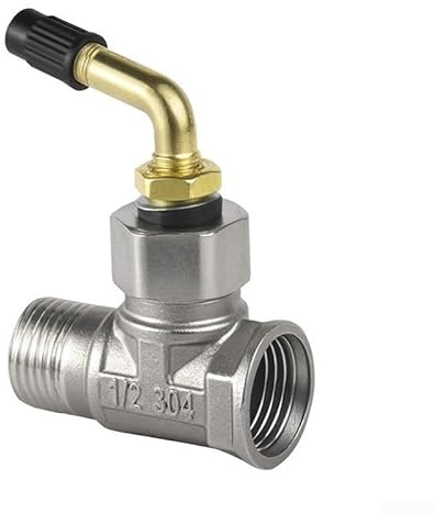 3-Wege-Umsteller-Wasserhahn-Anschluss mit Edelstahl-Konstruktion und 1/2-Zoll-Außengewinde für Sanitärsysteme, einschließlich Wandarmaturen und Bidets