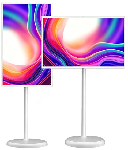 MIAOXIAOLONG 22/24/32 1080P/4K Touchscreen, Smart Portable TV Monitor, with Android 13, EDLA-Certified, Built-in 8000/11000/15000mAh Battery, Wireless Remote Control, 6/8GB+128GB 32''(4K)-8+128GB