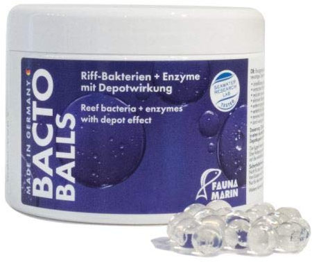 Fauna Marin Bacto Balls 500ml, Riff-Bakterien + Enzyme mit Depot-Effekt fürs Aquarium