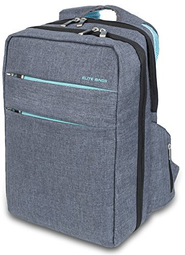 ELITE BAGS - CITYS Pflegerucksack | grau-bitone | modern dezentes Design | herausnehmbare Modultaschen | ergonomisches Rucksacktragesystem