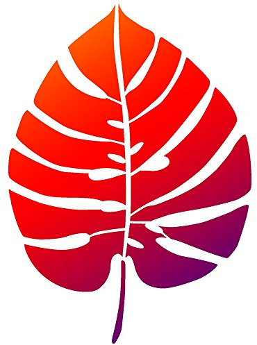 Universalschablone A5 -Monstera Blatt klein-