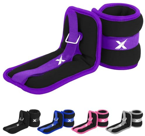 XN8 Gewichtsmanschetten Neopren Handgelenkgewichte 0.5kg-3kg Armgewichte für Fitness-Bewegung-Laufen-Joggen-Gymnastik