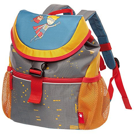 sigikid, Jungen, Rucksack groß, Pille Power Motiv, Grau, 24998