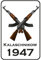 Blechschild 20x30cm gewölbt Kalaschnikow 1947 Waffen Sturmgewehr Deko Geschenk Schild