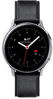 Samsung - Montre Galaxy Watch Active 2 4G - Acier 40mm - Argent Glacier - Version Française